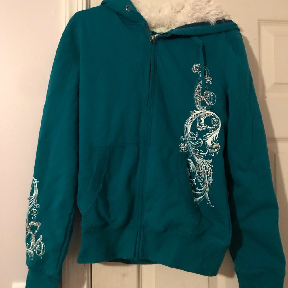 Aeropostale fur-lined hoodie